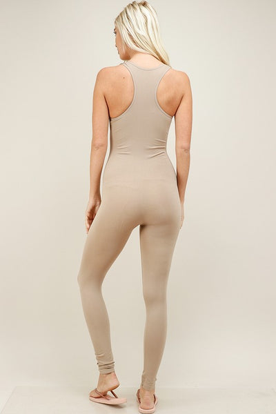 Everyday Solid Racer Back Yoga Bodysuit